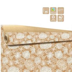 Papier Rolle 80cm 40m Salomé braun/weiss