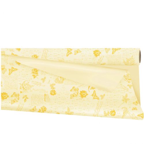 Folie Rolle 80cm Romance hellgelb 40m