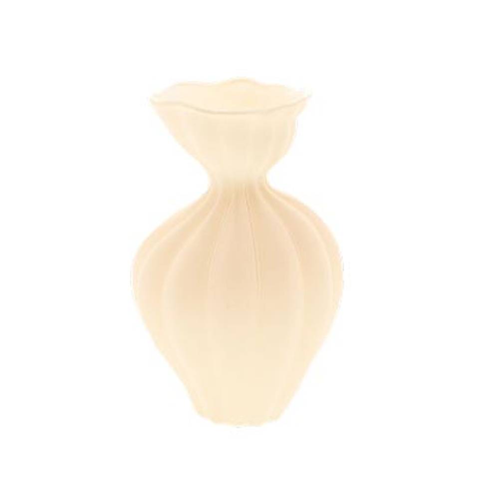 Glas Vase Seville creme D13cm H20cm
