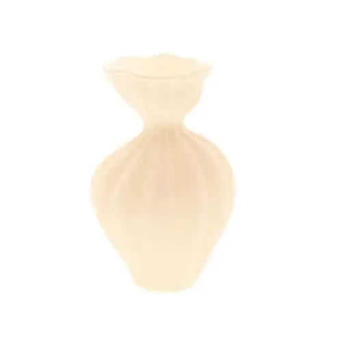 Glas Vase Seville creme D13cm H20cm