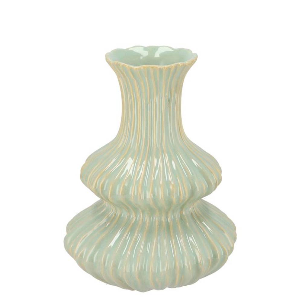 Keramik Vase Mirre grün 18x18x25cm