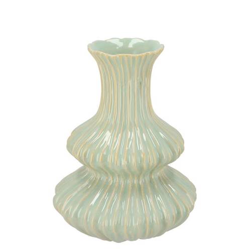 Keramik Vase Mirre grün 18x18x25cm