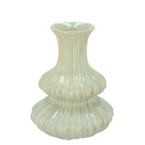 Keramik Vase Mirre grün 18x18x25cm