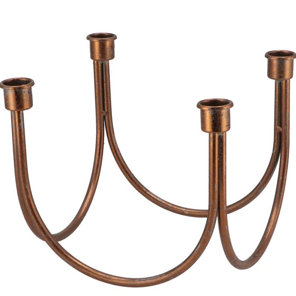 Kerzenständer Dhaka bronze 21x21x18cm