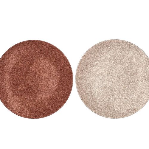Melamine Teller bronze sand rund 28x28x02cm