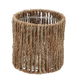 INCA NATURAL HOLDER GLASS 14X14CM