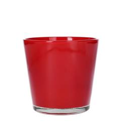Glas Vase Nashville rot D13cm H12.5cm