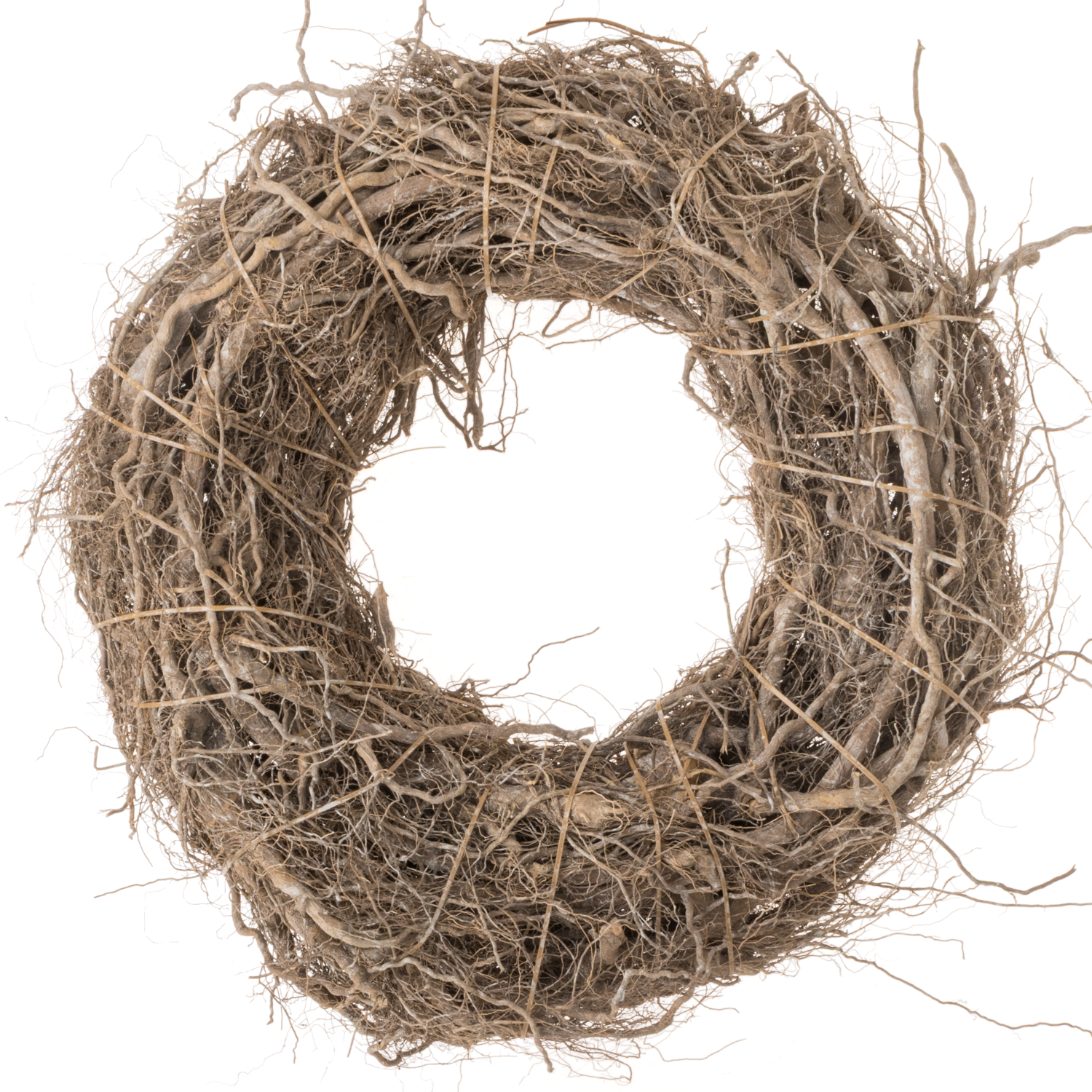 Kranz grau/weiss gebleicht Wurzel D40cm