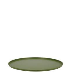 Teller Metall Olive grün 26x02cm