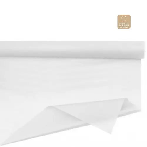 Dekostoff Rolle 75cm Seide weiss 50m 28gr