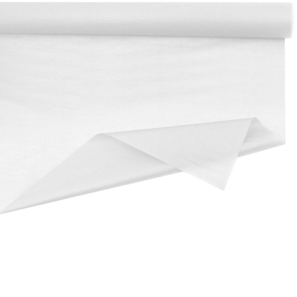Dekostoff Rolle 75cm Seide weiss 50m 28gr