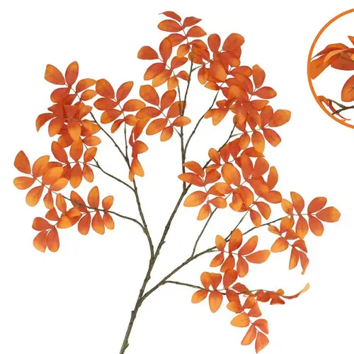 Seiden Eberescheblatt orange L125cm