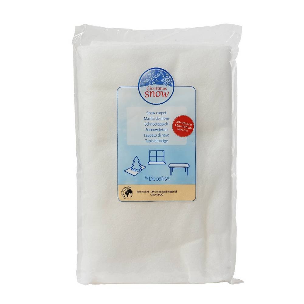 Schneedecke weiss 100cmx100cm