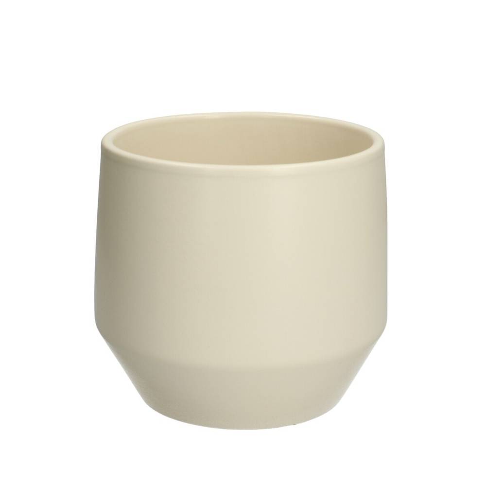 Keramik Übertopf Charly creme D14cm H12.5cm 