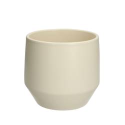 Keramik Übertopf Charly creme D14cm H12.5cm 