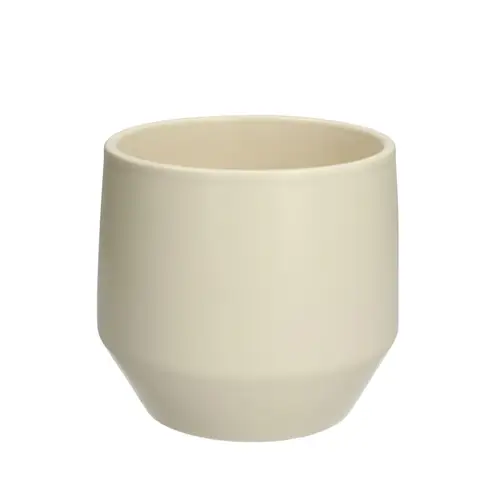 Keramik Übertopf Charly creme D14cm H12.5cm 