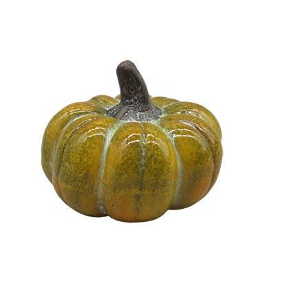 Keramik Kürbis grün D07.5cm