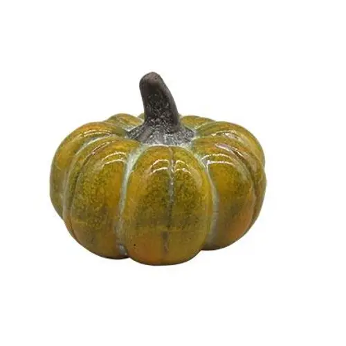 Keramik Kürbis grün D07.5cm