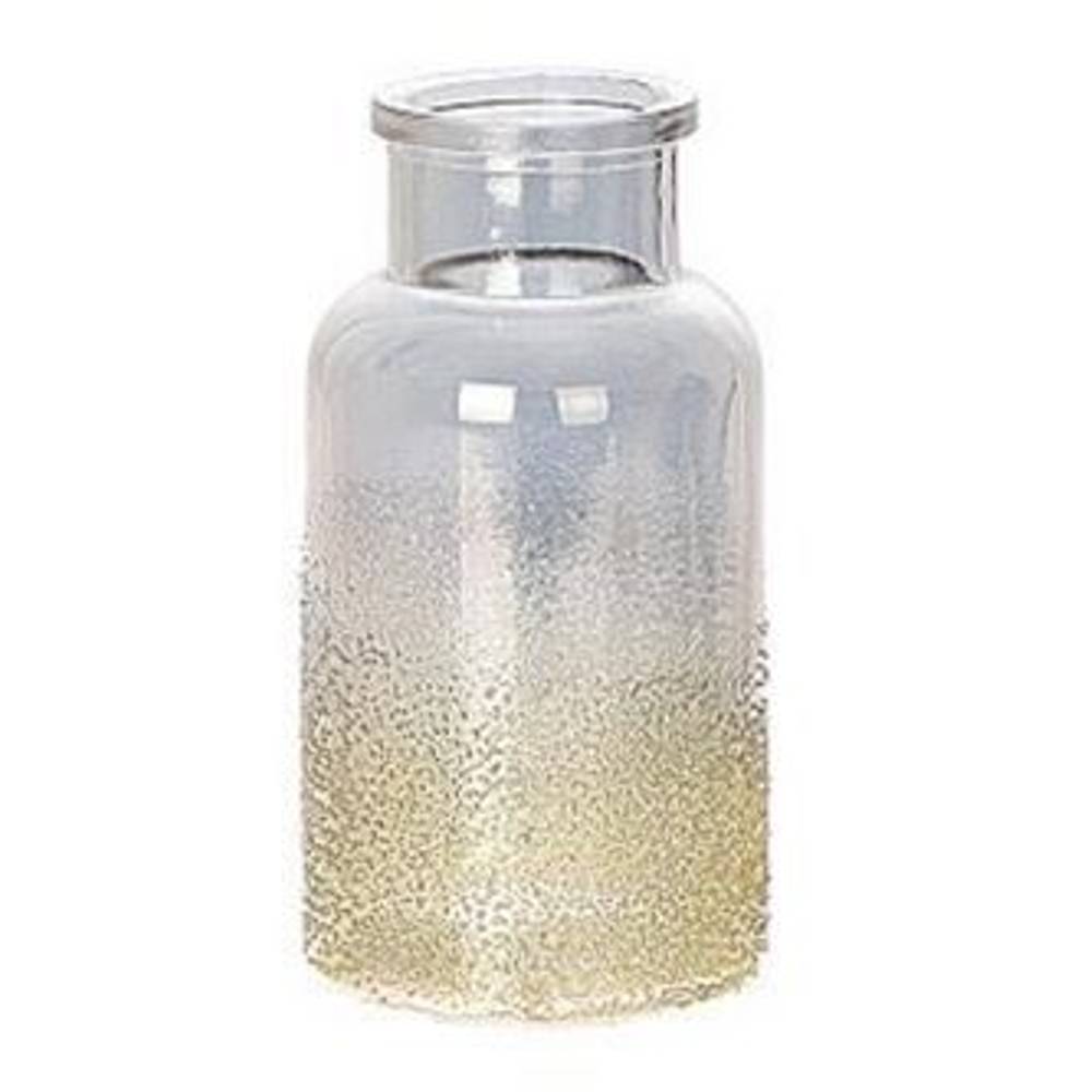 Glas Vase Sabulo grau D07cm H13cm