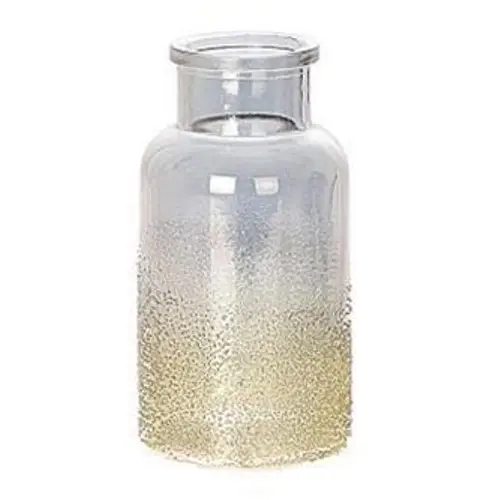 Glas Vase Sabulo grau D07cm H13cm