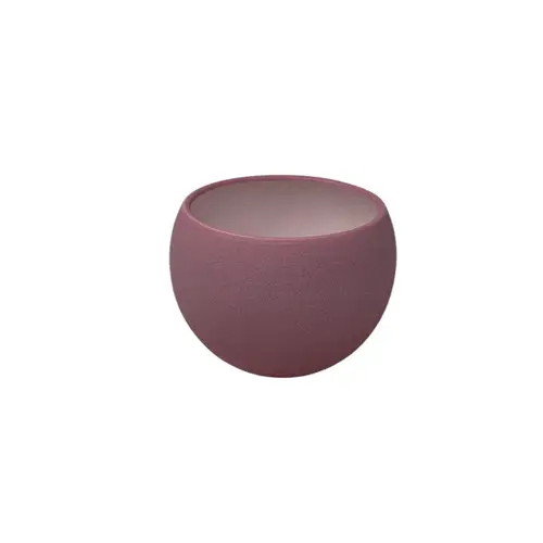 Keramik Bowl Übertopf Luna rosa sand D17cm H13cm