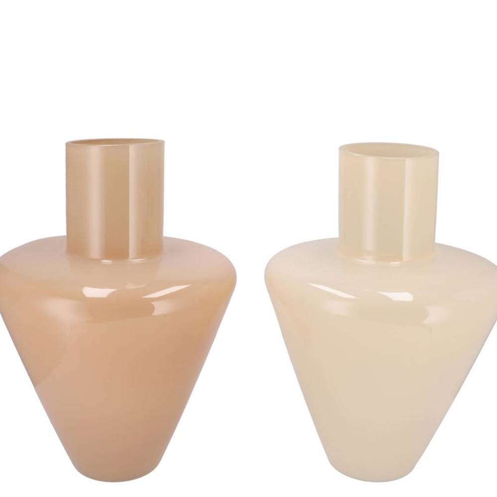 Glas Vase Beau braun mix 22x22x30cm
