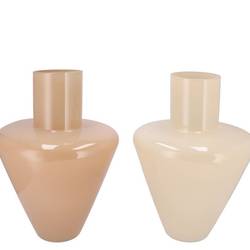 Glas Vase Beau braun mix 22x22x30cm