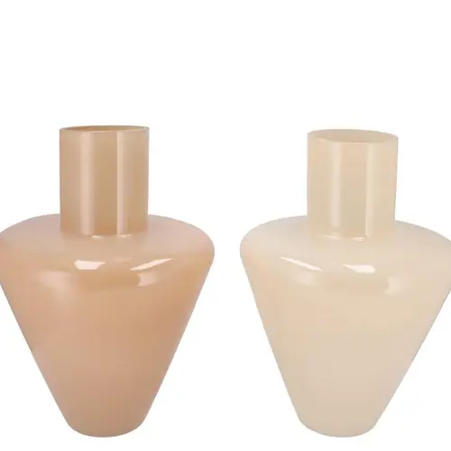 Glas Vase Beau braun mix 22x22x30cm