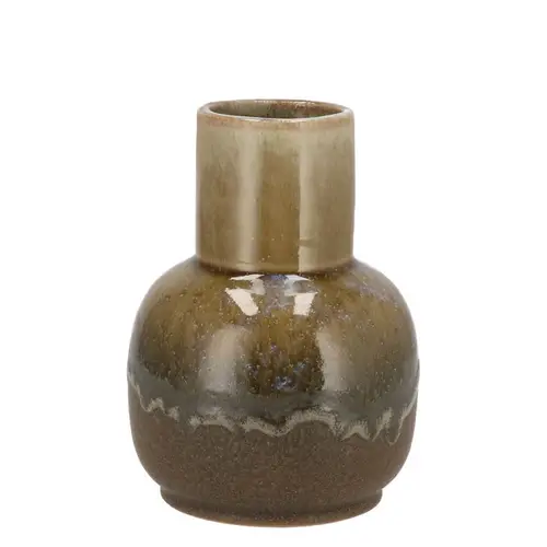Keramik Vase Dion braun 11x11x15cm