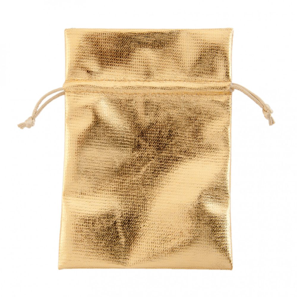 Tasche gold glänzend 17x12cm 10st