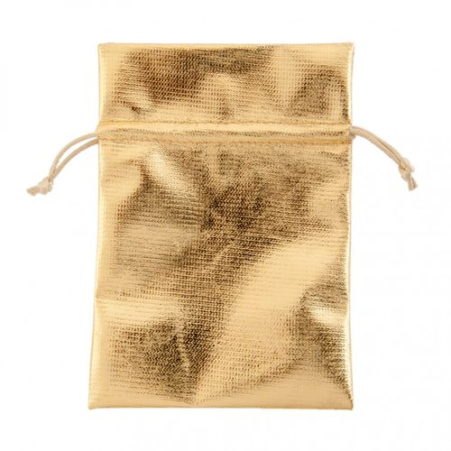 Tasche gold glänzend 17x12cm 10st
