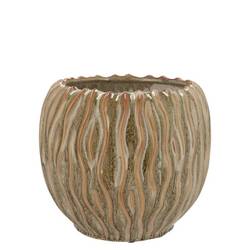 Keramik Topf Finn grün 14x14x13cm