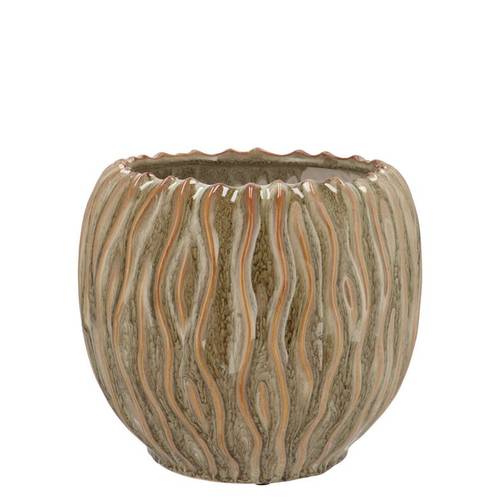 Keramik Topf Finn grün 14x14x13cm