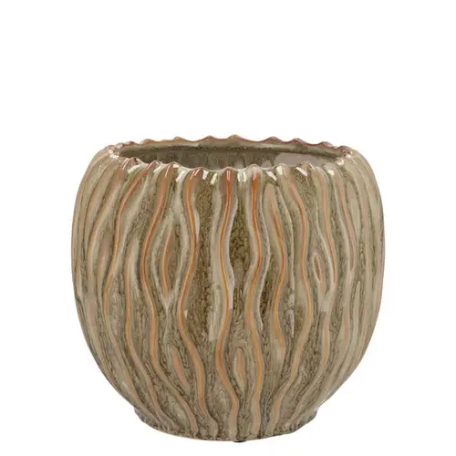 Keramik Topf Finn grün 14x14x13cm