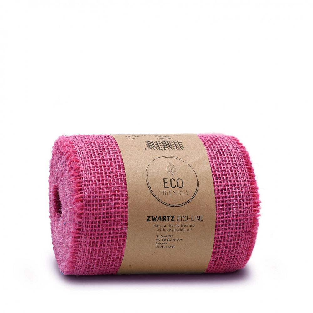 Band Jute fuchsia 150mm 10m