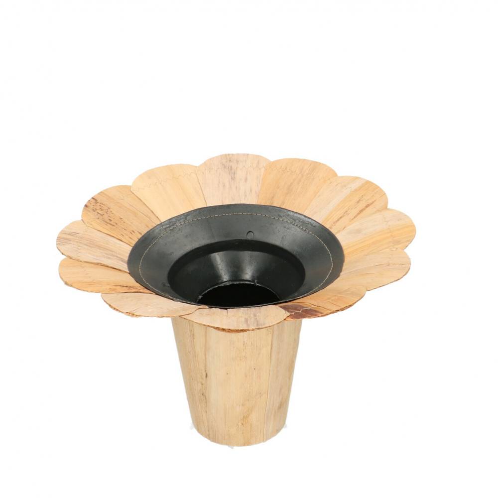 Strausshalter Bananenblatt braun D24cm