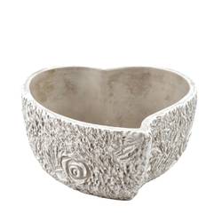 Beton Übertopf Herz D20cm H09cm