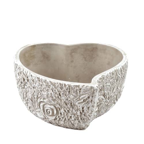 Beton Übertopf Herz D20cm H09cm