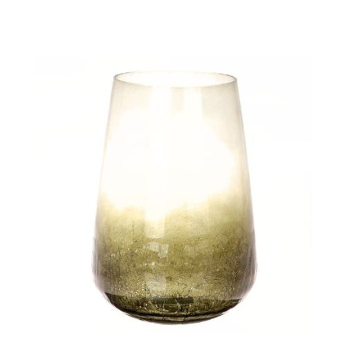 Glas Vase Oneida grün D20cm H28cm