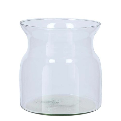 Glas Vase Milchkanne Roca klar D16cm H20cm