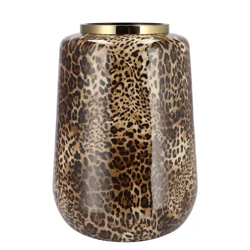 Vase Julie leopard 33x32x40cm
