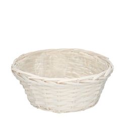 Korb Wellton weiss D29 H11cm