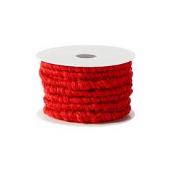 Wollkordel rot 10mm 10m
