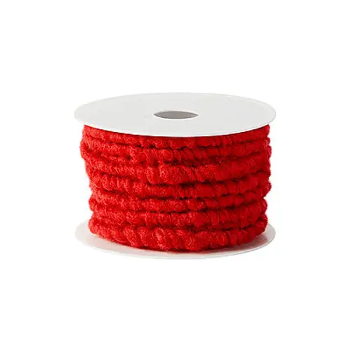 Wollkordel rot 10mm 10m