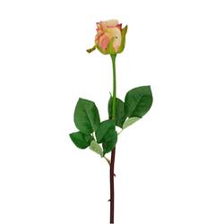 Seiden Rose creme/dunkel rosa L46cm