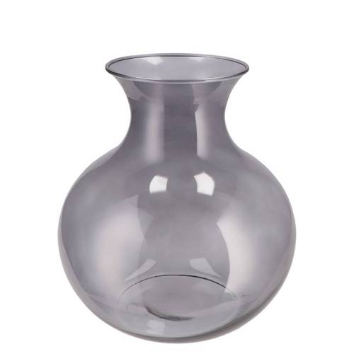 Glas Vase Mira Smoke Cone Neck D25x25x27cm