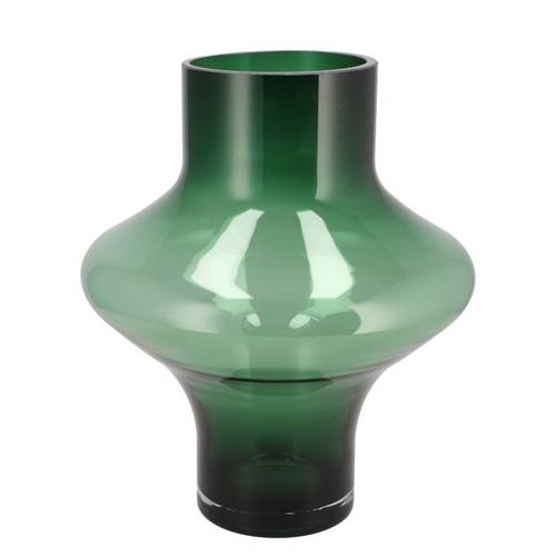Glas Vase Filou dunkel grün D28cm H32cm