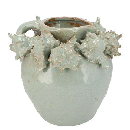 Keramik Vase Shella grün 29x29x24cm
