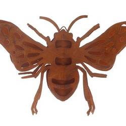 Wandaufhänger Biene rostig D21cm