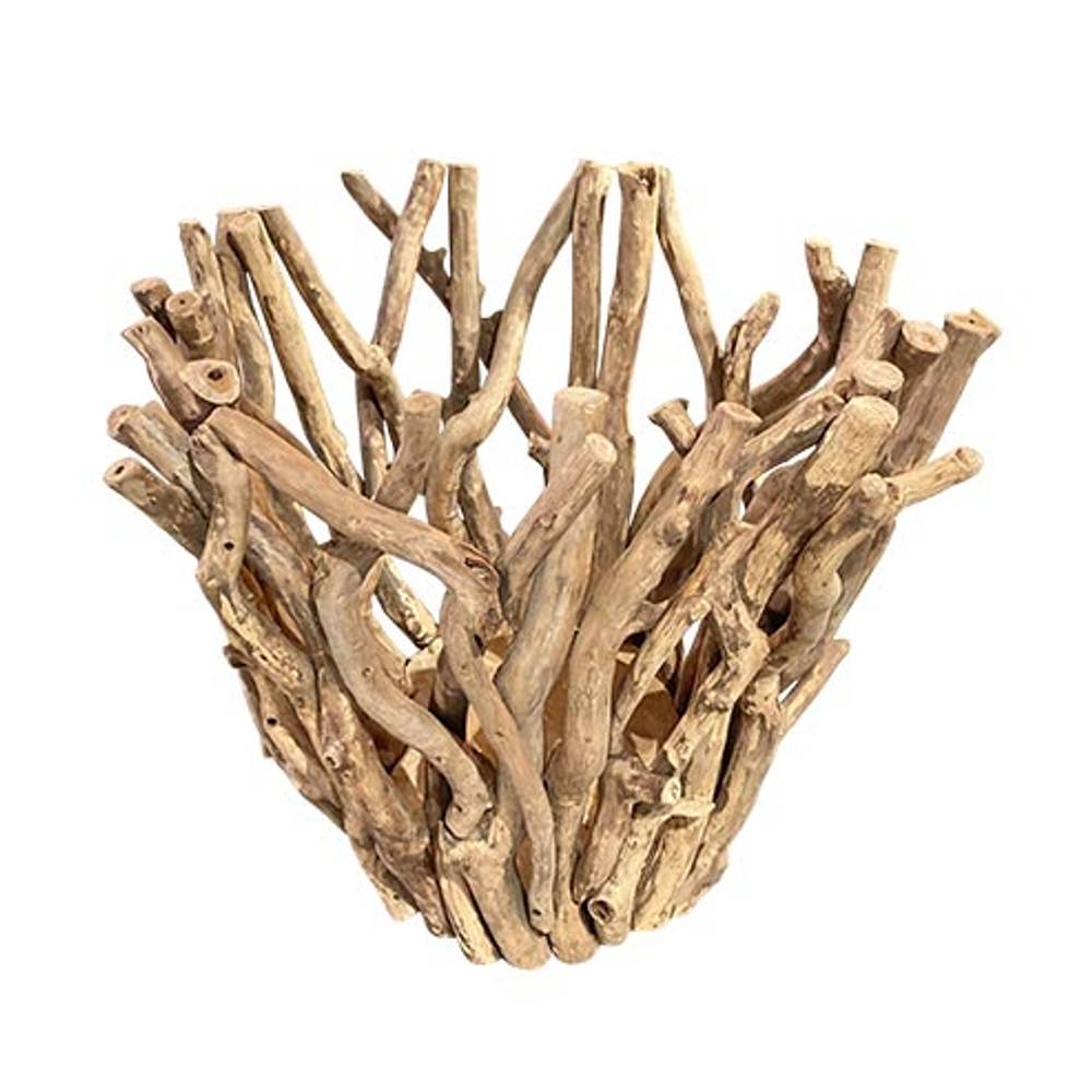 Teakholz Pflanzkörbe natur D60cm H55cm